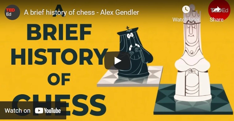 Thumbnail of YouTube video entitled: A brief history of chess - Alex Gendler